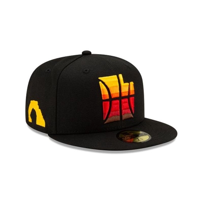 Utah Jazz Gorra | New Era NBA City Edition Alt 59fifty Fitted Cap Mexico - Negros